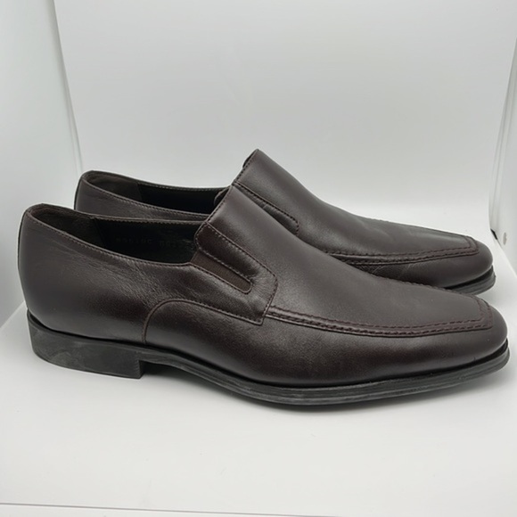 Bruno Magli Raging‎ Slip on Leather Loafers Dark Brown Made in Italy Size 10 main image 5